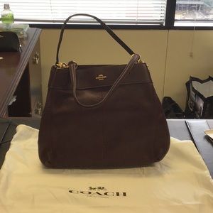 Coach pebble leather handbag